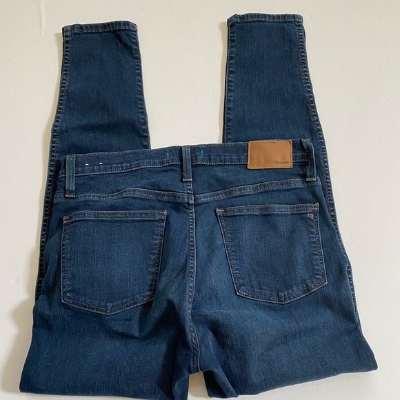 NEW Madewell 10” High Rise Skinny Dark Wash Jeans - Picture 7 of 8